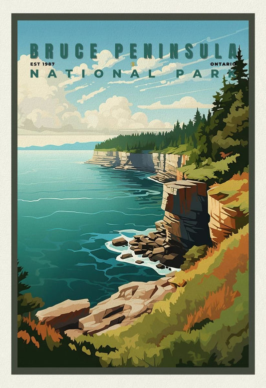 Canada: Great Lakes: Georgian Bay: Bruce Peninsula National Park - The Map Chest