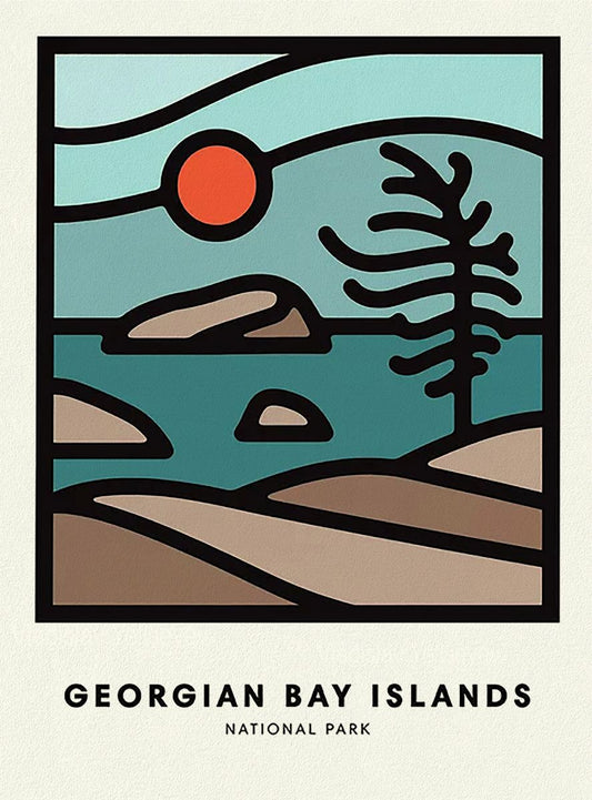 Canada: Great Lakes: Georgian Bay: Georgian Bay Islands National Park - The Map Chest