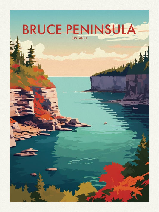 Canada: Great Lakes: Georgian Bay: Grey - Bruce Peninsula - The Map Chest