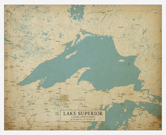 Canada: Great Lakes: Lake Superior: A Modern Map - The Map Chest