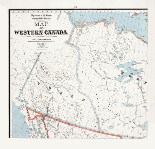 Canada: North and West: Map of Western Canada, 1907 Part 3 - The Map Chest