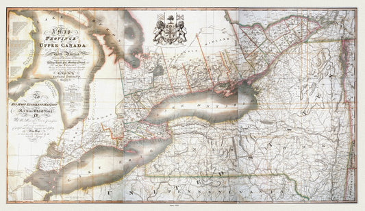 Canada: Ontario: Overall: Chewitt, A map of the province of Upper Canada and the adjacent territories in North America, 1826 - The Map Chest