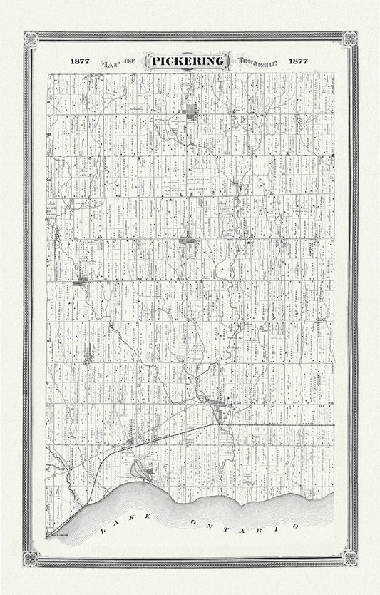 Canada: Ontario: Pickering Township, Ontario County, 1877 - The Map Chest