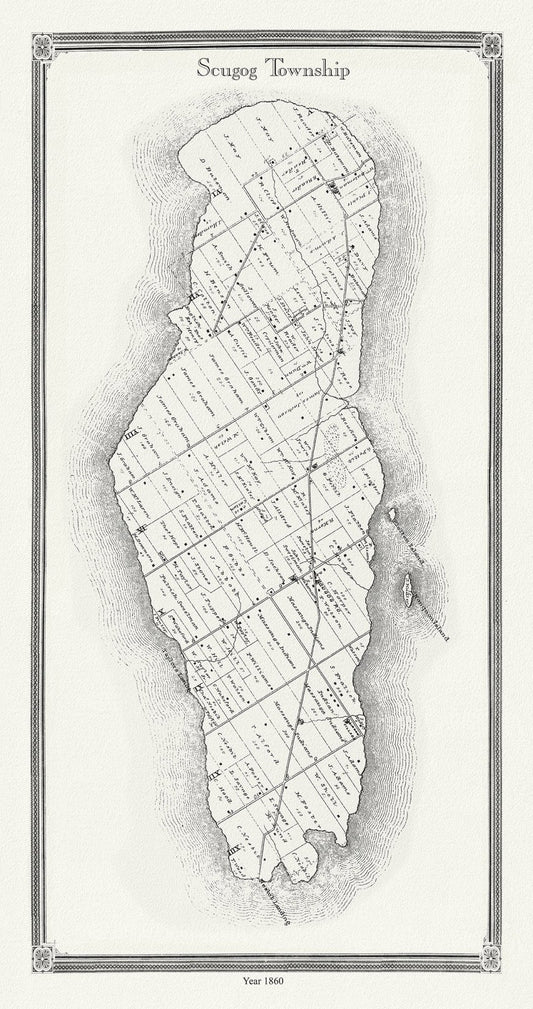 Canada: Ontario: Scugog Township, Ontario County, 1860 - The Map Chest