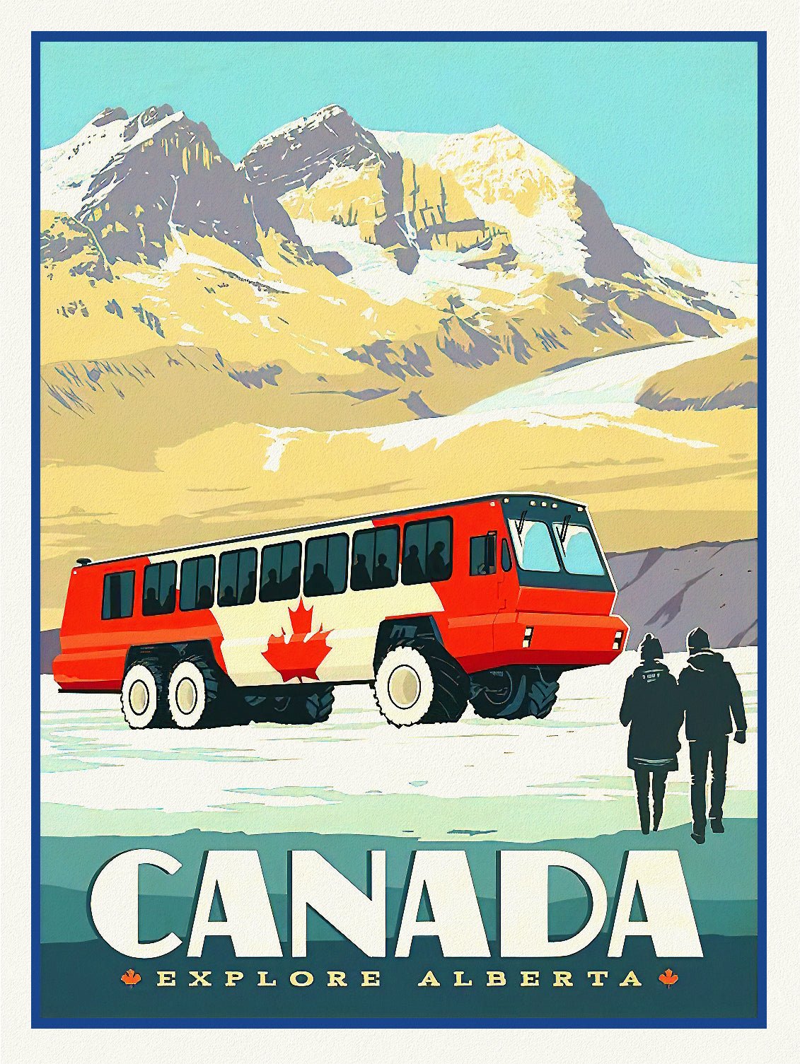 Canada: Posters: Travel: Ski, Skiing: Canada, Explore Alberta! - The Map Chest
