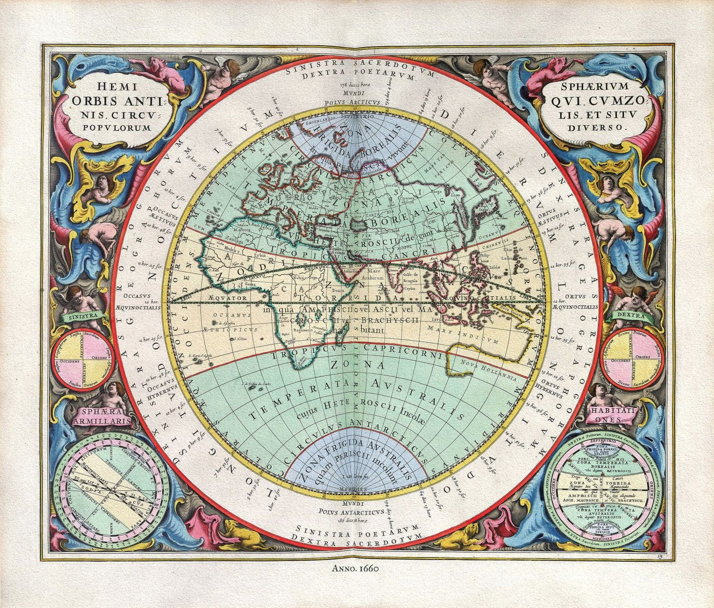 Celestial: Cellarius, Harmoni Macrocosmica XIII, 1660 - The Map Chest