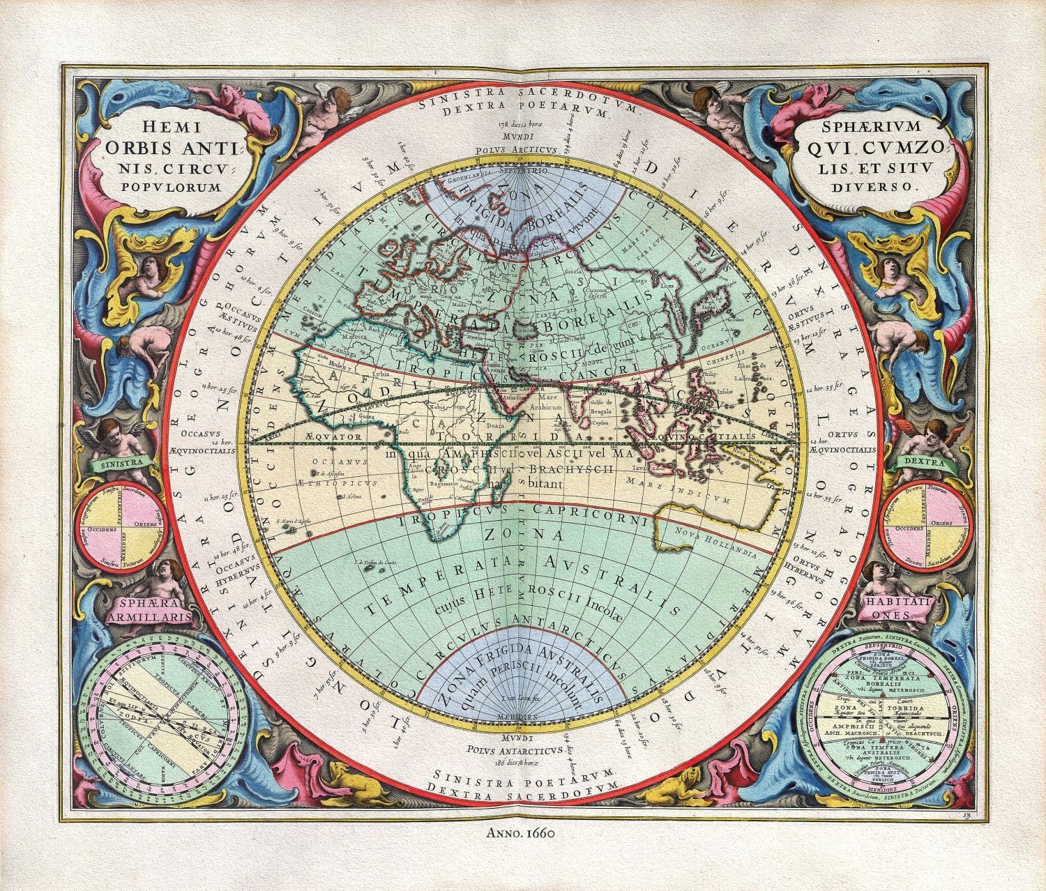 Celestial: Cellarius, Harmoni Macrocosmica XIII, 1660 - The Map Chest