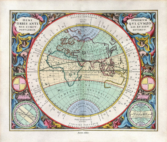 Celestial: Cellarius, Harmoni Macrocosmica XIII, 1660 - The Map Chest