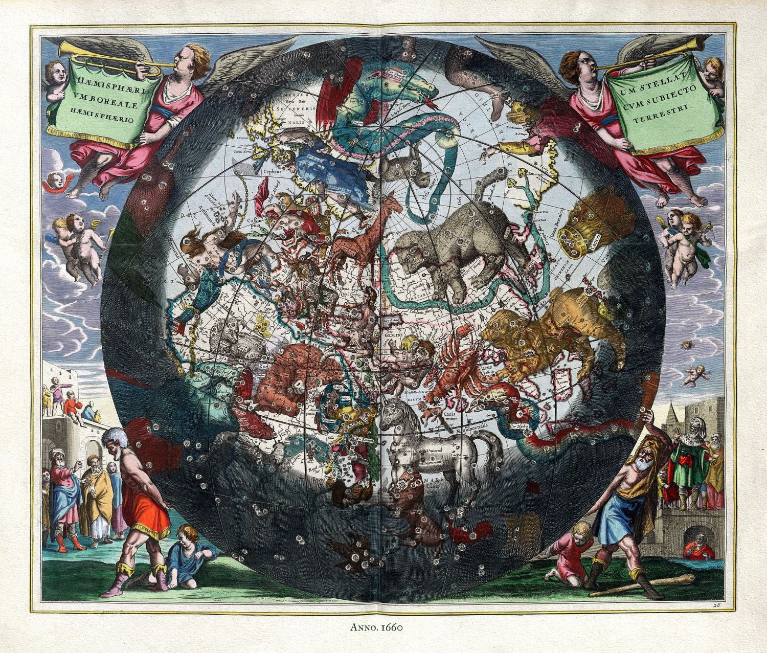 Celestial: Cellarius, Harmoni Macrocosmica XXVI, 1660 - The Map Chest