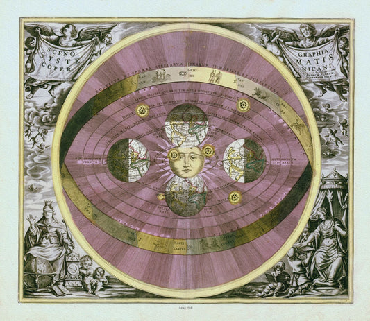 Celestial: Cellarius, Harmonia Macrocosmica , Plate V, 1708 - The Map Chest