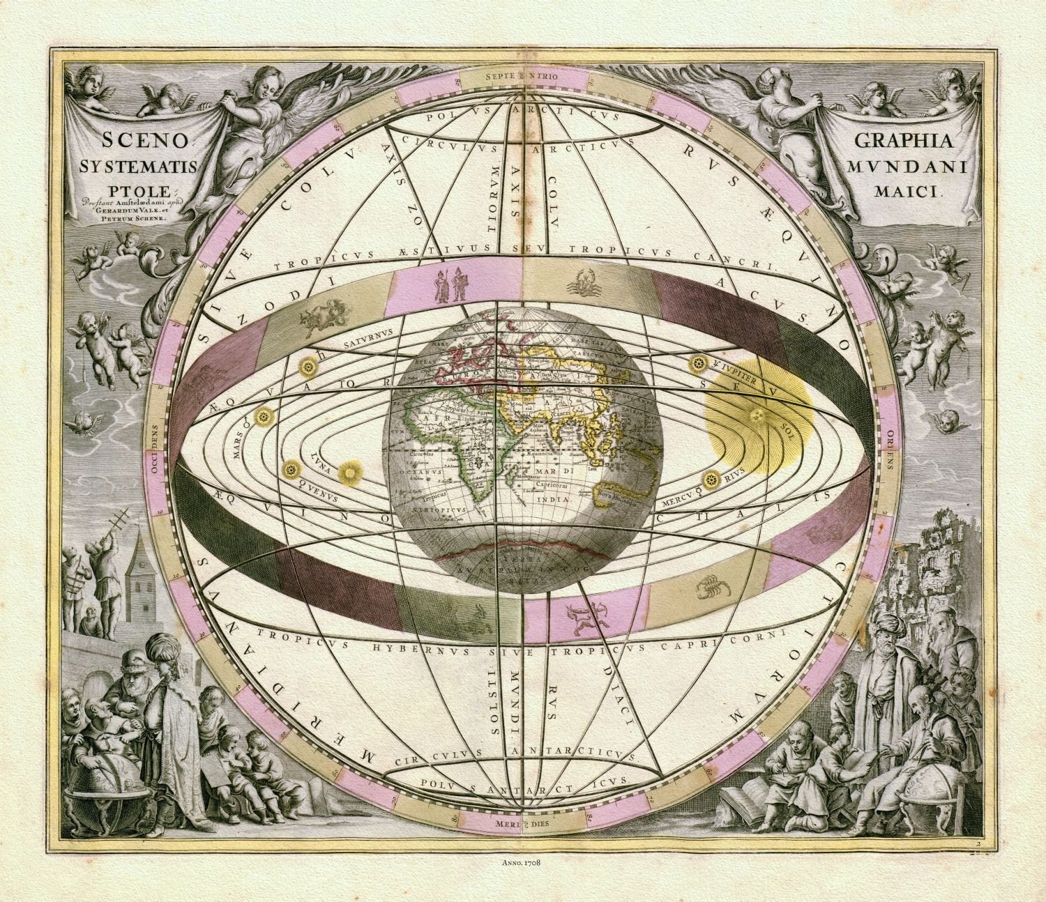 Celestial: Cellarius, Harmonia Macrocosmica , Plate VII, 1708 - The Map Chest