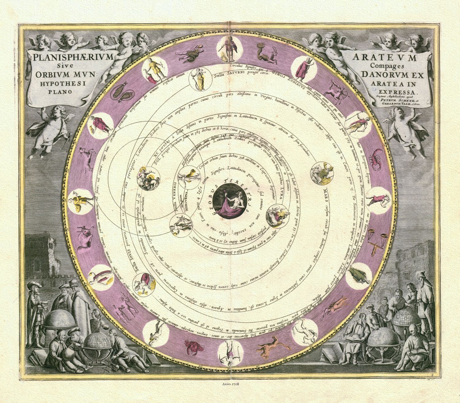 Celestial: Cellarius, Harmonia Macrocosmica , Plate VIII, 1708 - The Map Chest