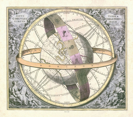 Celestial: Cellarius, Harmonia Macrocosmica , Plate XI, 1708 - The Map Chest