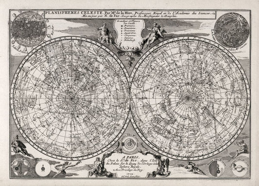 Celestial: Fer, Planispheres Celeste, 1702 - The Map Chest