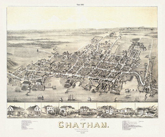 Chatham, New Brunswick, 1881 - The Map Chest