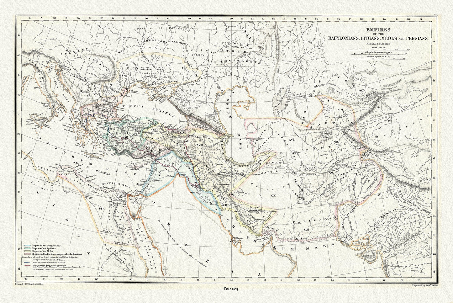 Empires: Empires of the Babylonians, Lydians, Medes and Persians, 1873 - The Map Chest