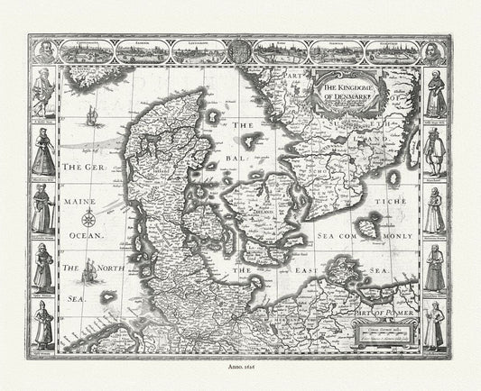 Europe: Denmark, 1626, Speed authore - The Map Chest