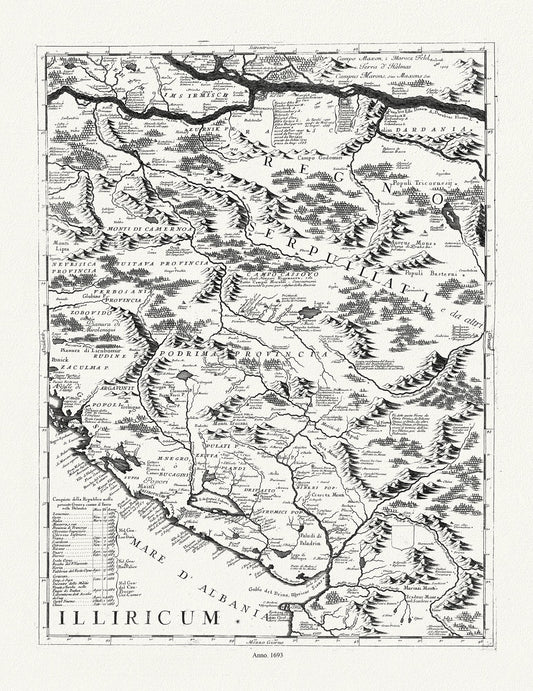 Europe: East: Danube River Valley: Coronelli (Vicenzo 1650 - 1718), Corso del Danubio (Planche 2 de 6), 1693 - The Map Chest
