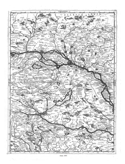 Europe: East: Danube River Valley: Coronelli (Vicenzo 1650 - 1718) - Corso del Danubio (Planche 4 def 6), 1693 - The Map Chest