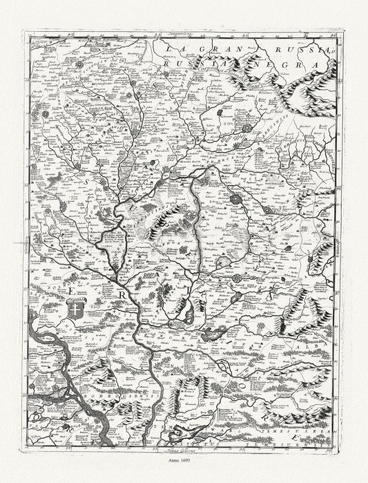 Europe: East: Danube River Valley: Coronelli (Vicenzo 1650 - 1718), Corso del Danubio (Planche 5 de 6), 1693 - The Map Chest