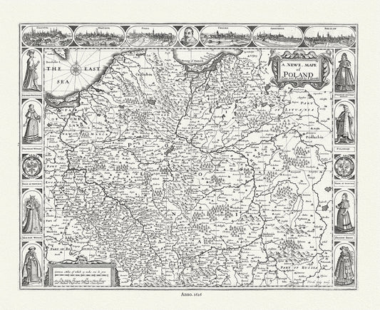 Europe: East: Poland: 1676, Speed authore - The Map Chest