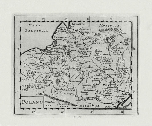 Europe: East: Poland: Flamsteed, Poland, 1681 - The Map Chest
