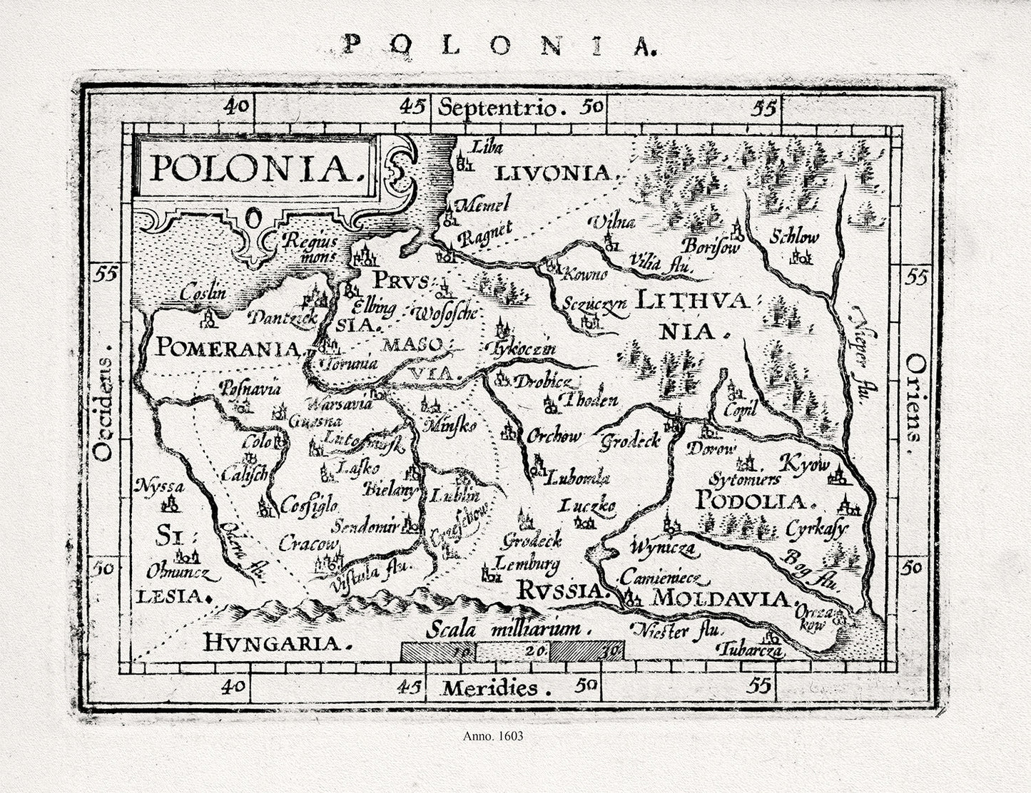 Europe: East: Poland: Ortelius - Polonia - 1603 Ver. II - The Map Chest