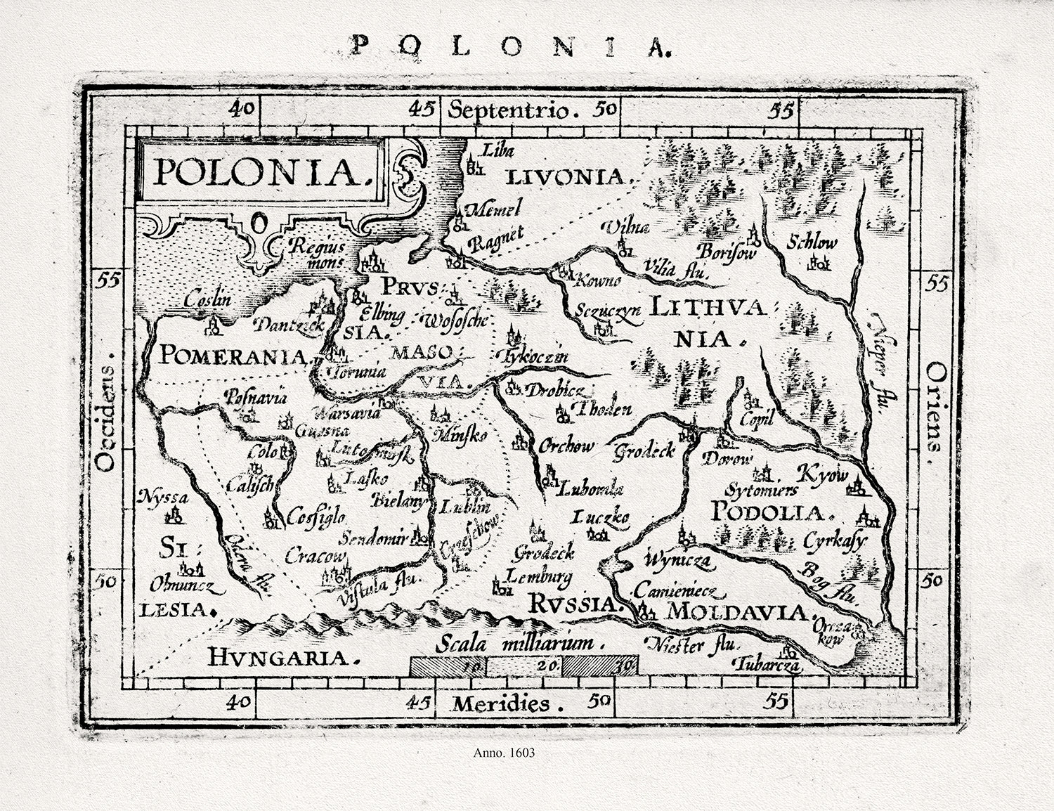 Europe: East: Poland: Ortelius - Polonia - 1603 Ver. II - The Map Chest