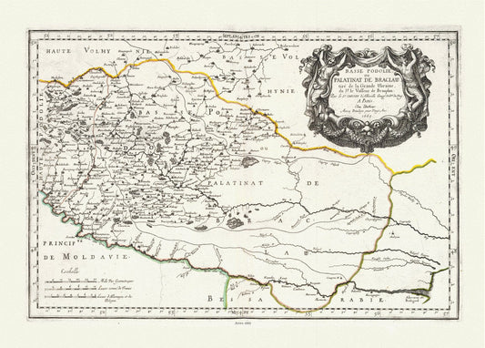 Europe: East: Ukraine: Sanson, Lower Podolia, Ukraine, 1665 - The Map Chest