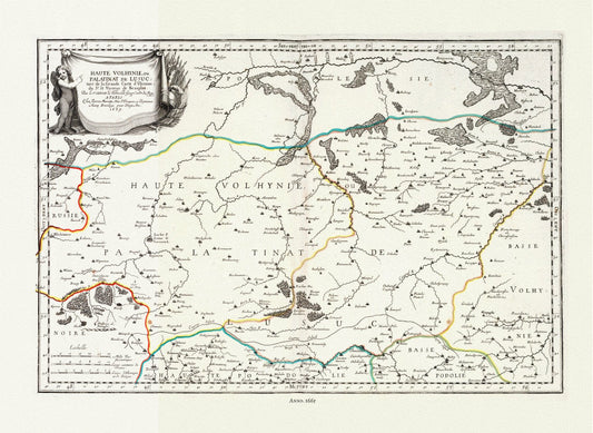 Europe: East: Ukraine: Sanson, Volyn, Ukraine, 1665 - The Map Chest