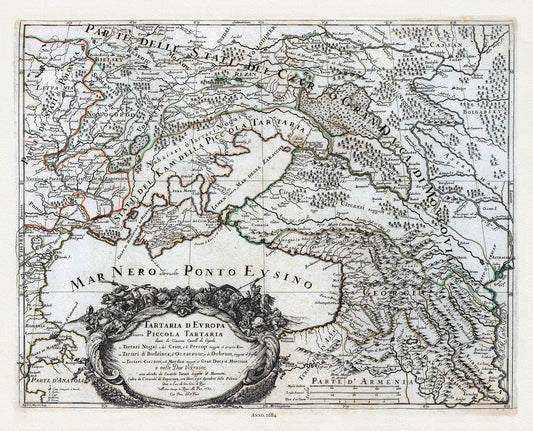 Europe: East: Ukraine: Ukraine, Tartaria d'Europa, 1684 - The Map Chest