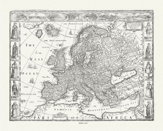 Europe: Europe,1626, Speed auth. - The Map Chest