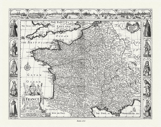 Europe: France, 1676, Speed authore - The Map Chest