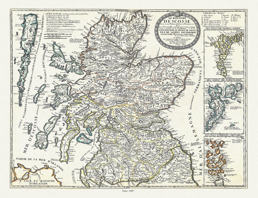 Europe: France: A New Map of Ancient Gaul or Gallia Transalpina, Wells auth., 1700 LT - The Map Chest