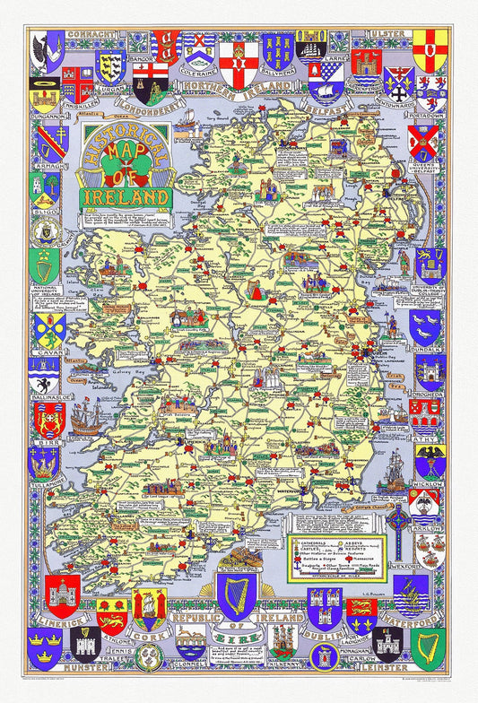 Europe: Historical Ireland, L.G. Bullock, 1955 - The Map Chest