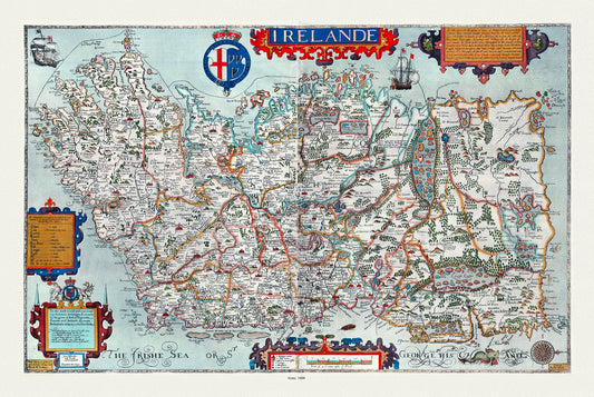 Europe: Ireland: Boazio et Ortelius, Irlandiae Accurata Descriptio, 1600 - The Map Chest