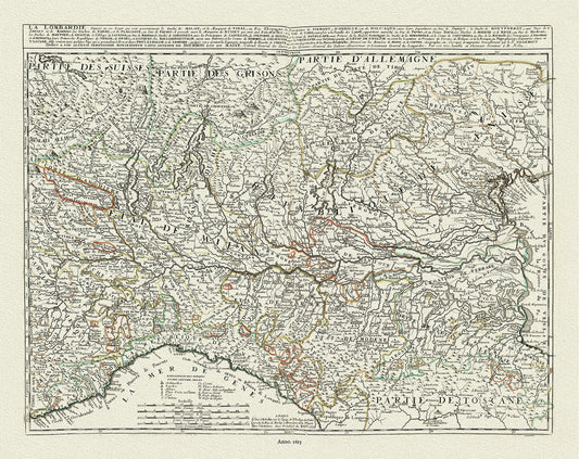 Europe: Italy: La Lombardie divisée en ses Etats qui sont presentement le Duché de Milan,1693, Nolin et al. auths. - The Map Chest