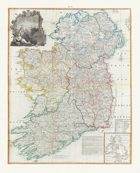 Europe: Laurie, Whittle et Roque, Ireland, 1794 - The Map Chest