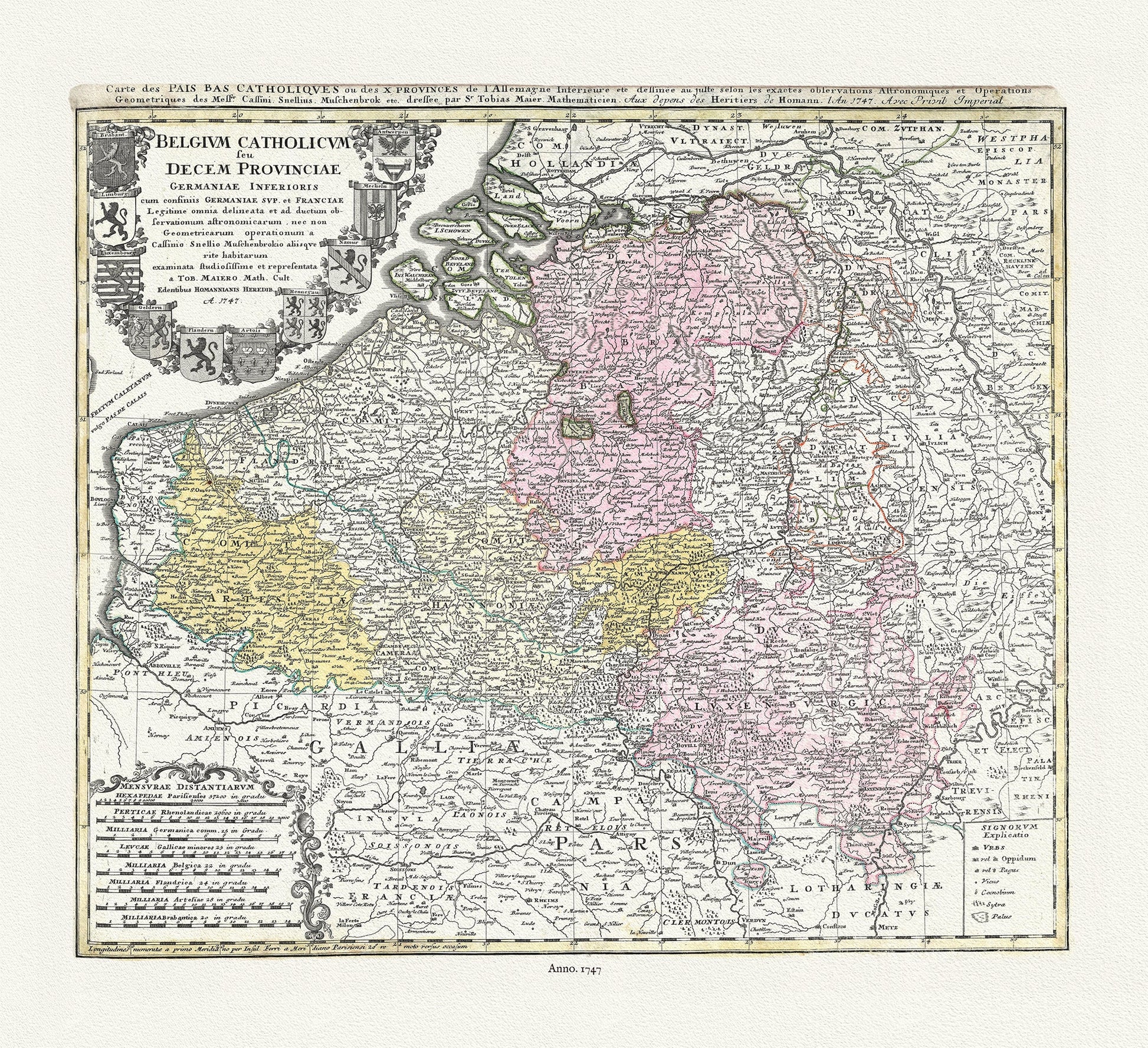 Europe: Low Countries: Belgium: Belgium Catholicum feu Decem Provinciae Germaniae Inferioris, 1747, Homann auth. - The Map Chest