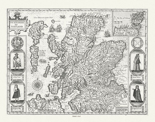 Europe: Scotland. 1626, Speed authore - The Map Chest