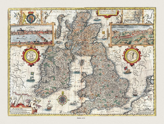 Europe: The Kingdome of Great Britaine and Ireland, Speed, 1676 - The Map Chest