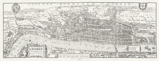 Europe: United Kingdom: England: City London: London in the reign of Queen Elizabeth, 1890 - The Map Chest