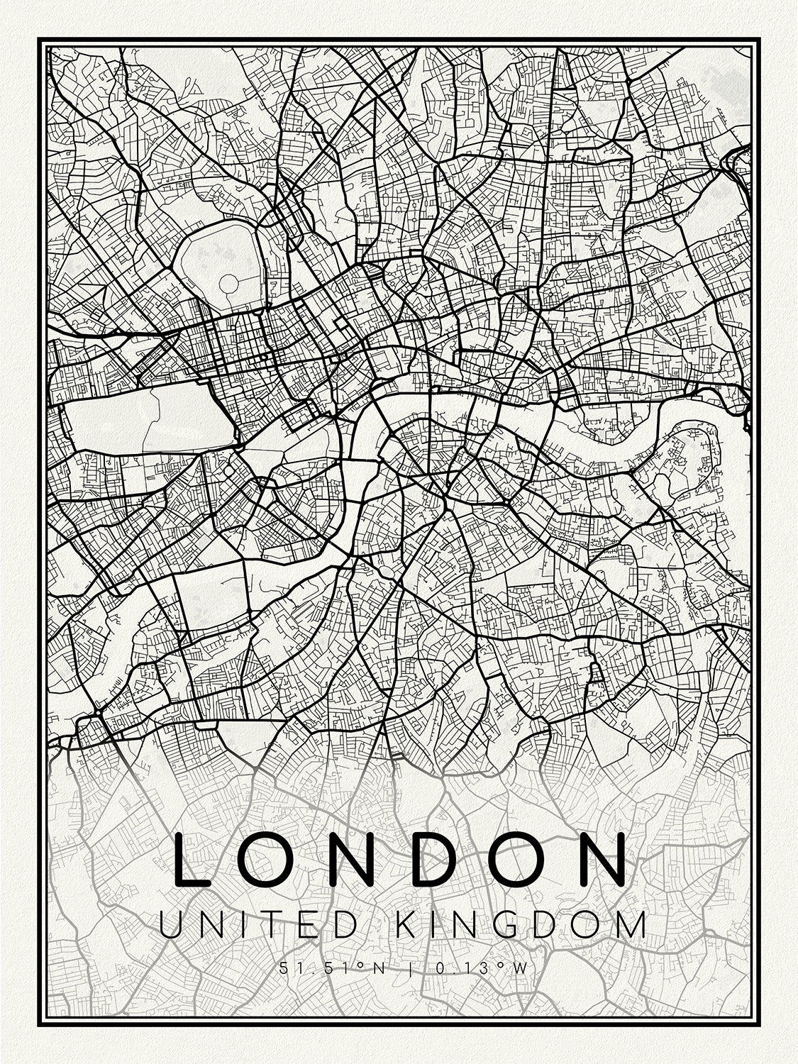 Europe: United Kingdom: England: City of London: A Modern Map - The Map Chest