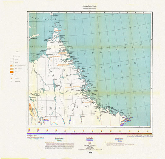 Labrador Peninsula, NE Sheet, 1896 - The Map Chest