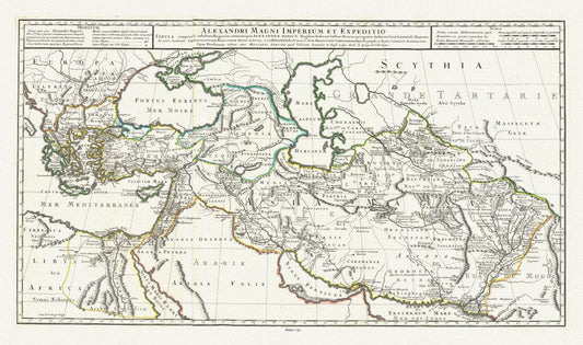 Mediterranean: Empire: Alexander the Great: Alexandri Magni Imperium et Expeditio, 1731, Delisle, (Guillaume de,1675 - 1726) auth. - The Map Chest