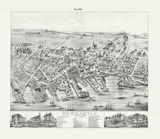 Newcastle, New Brunswick, 1881 - The Map Chest