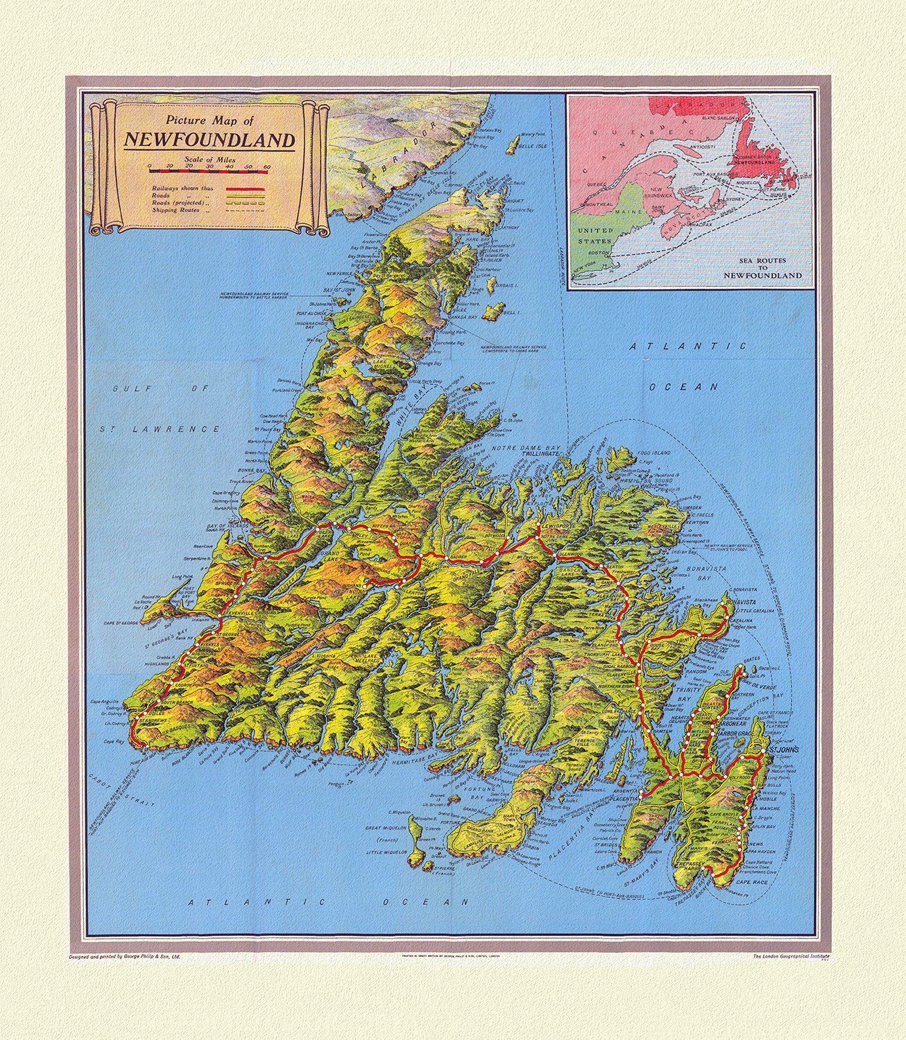 Newfoundland and Labrador Tourist Development Office, 1960 - The Map Chest