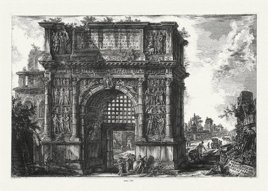Roman Empire: Giovanni Battista Piranesi, Arch of Trajan at Beneventum in the Kingdom of Naples, 1761 - The Map Chest