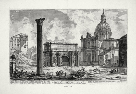 Roman Empire: Giovanni Battista Piranesi, Arco di Settimio Severo, 1756 Ver. II - The Map Chest