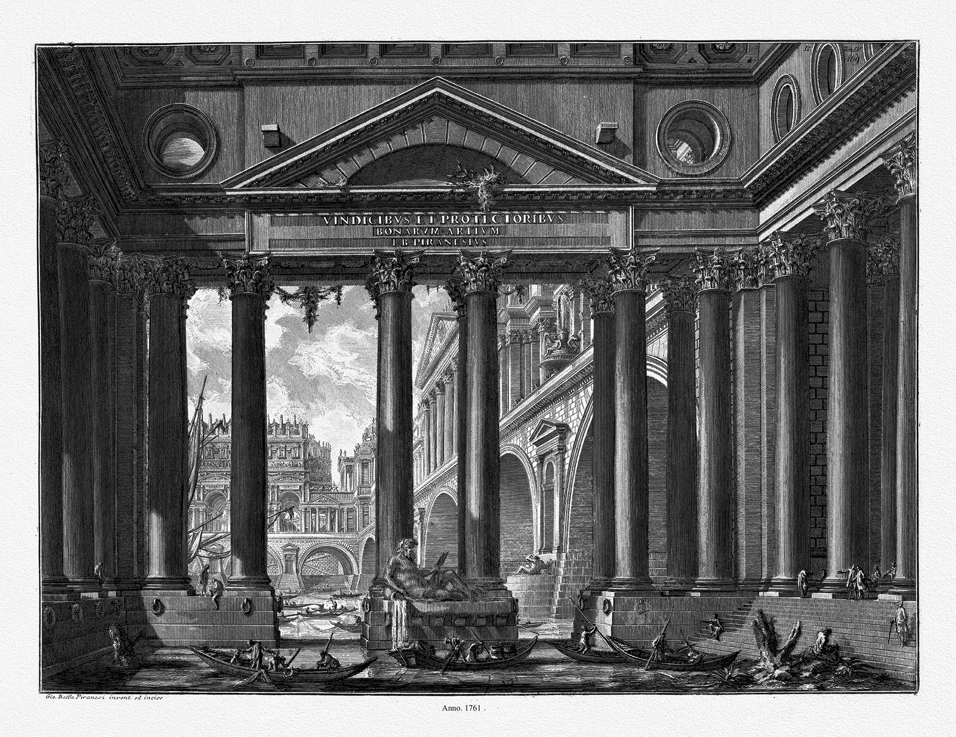 Roman Empire: Giovanni Battista Piranesi, Giovanni Battista Piranesi, 2nd Frontispice Vol. IV, 1761 - The Map Chest